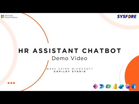 HR Assistant Chatbot: Demo using Microsoft Copilot Studio | Sysfore [Video]