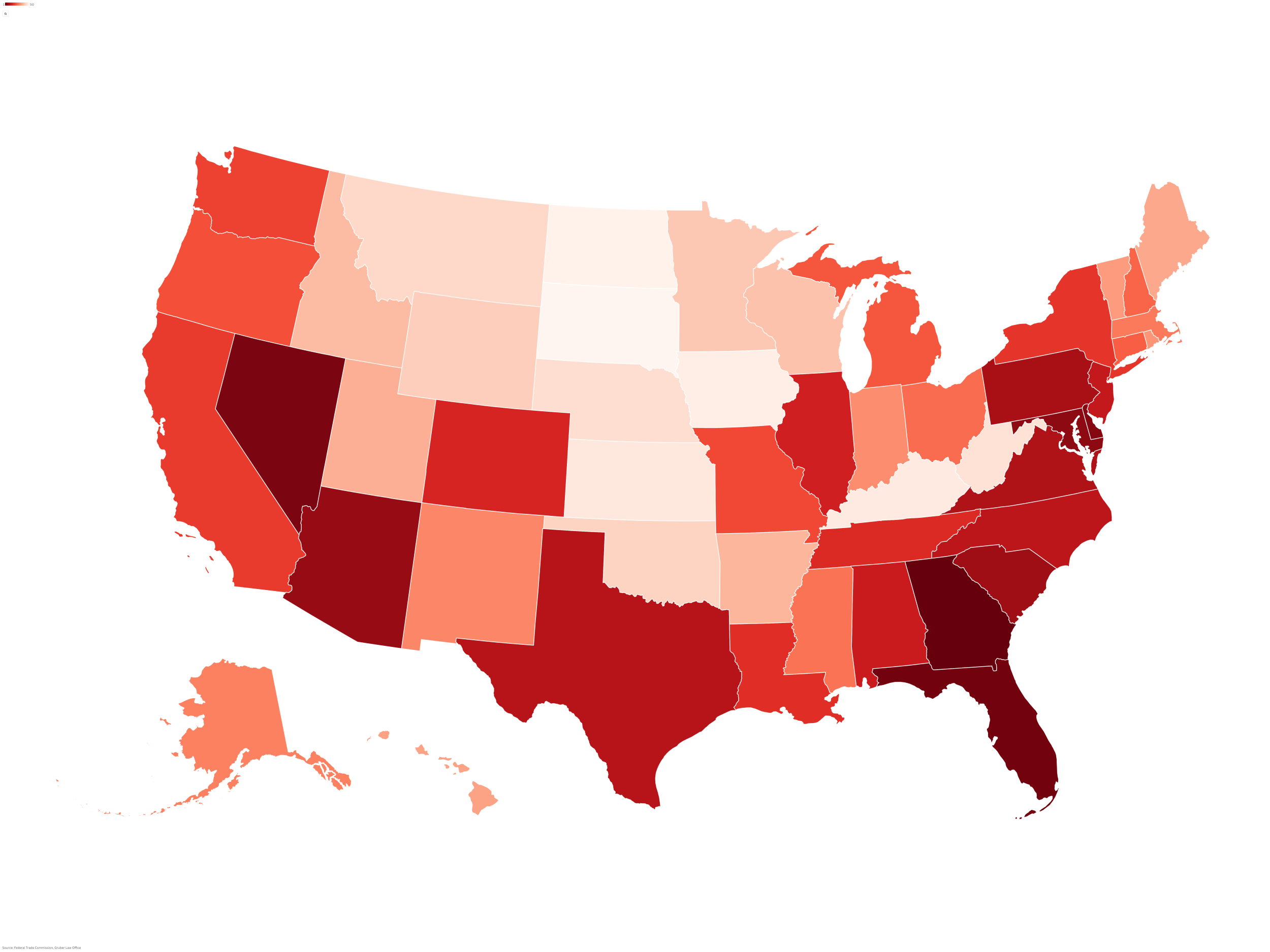 Map Shows States Most Likely to Fall Victim to Fraud [Video]