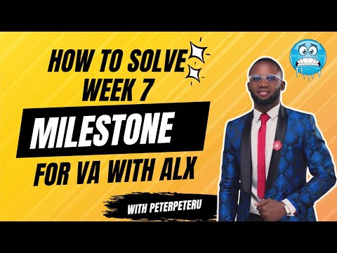 Virtual Assistant Upwork Bid Proposal | Personal Pitch Milestone for week 7 with Alx. [Video]