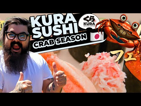 Sushi in Japan it’s Crab Season at Kura Sushi! [Video]