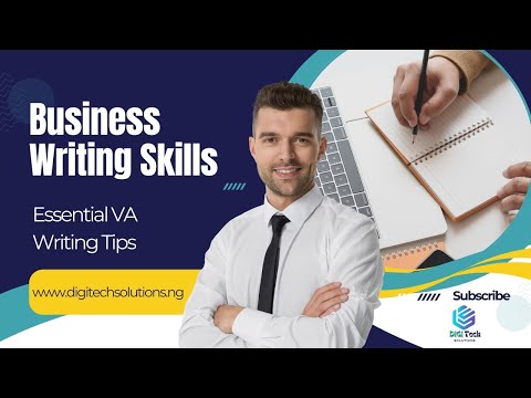 Master Professional Business Writing Skills as a Virtual Assistant | Essential VA Writing Tips – 1 [Video]