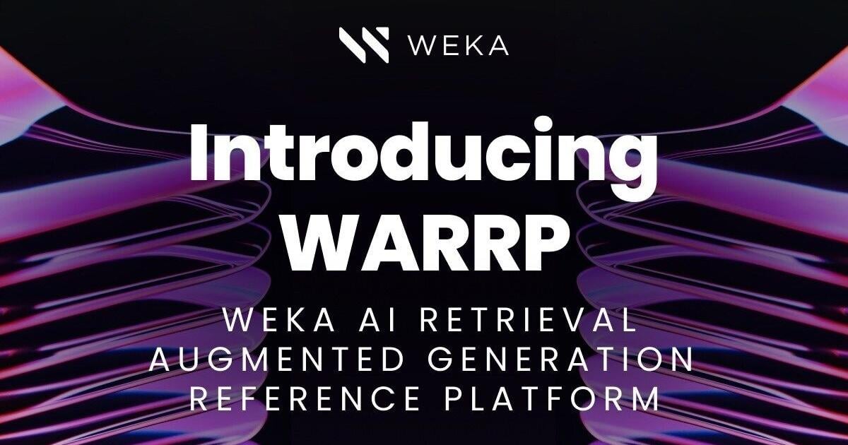 WEKA Debuts New Solution Blueprint to Simplify AI Inferencing at Scale | PR Newswire [Video]