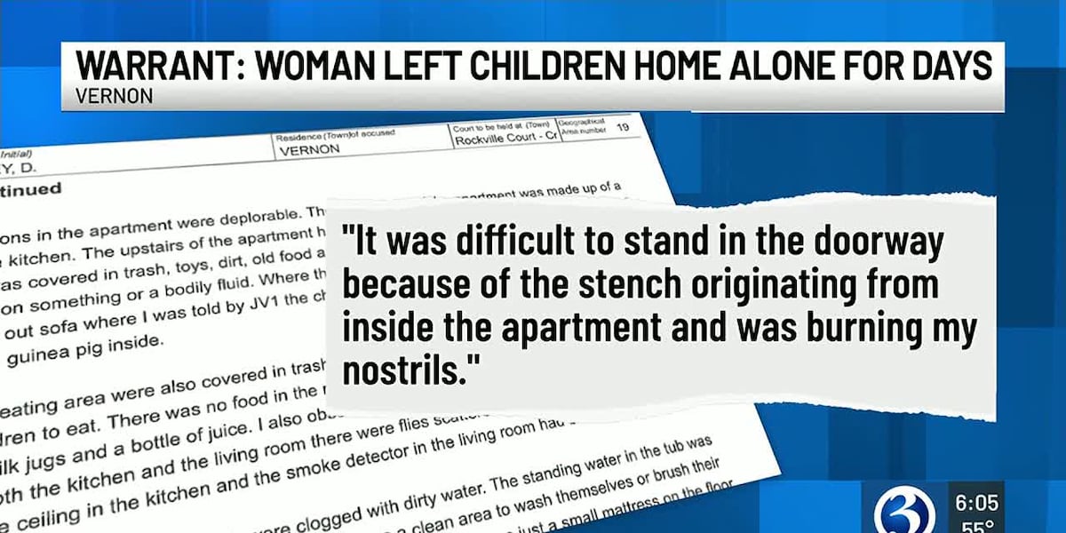 Vernon police: Woman left 4 children home alone for days to go to NY [Video]