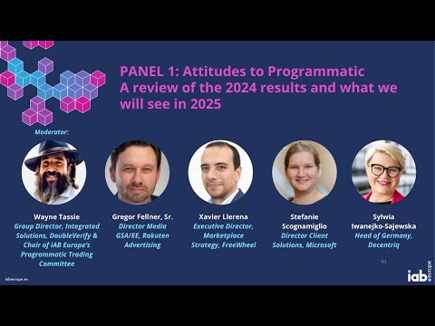 Virtual Programmatic Day H2 2024: Panel 1 [Video]