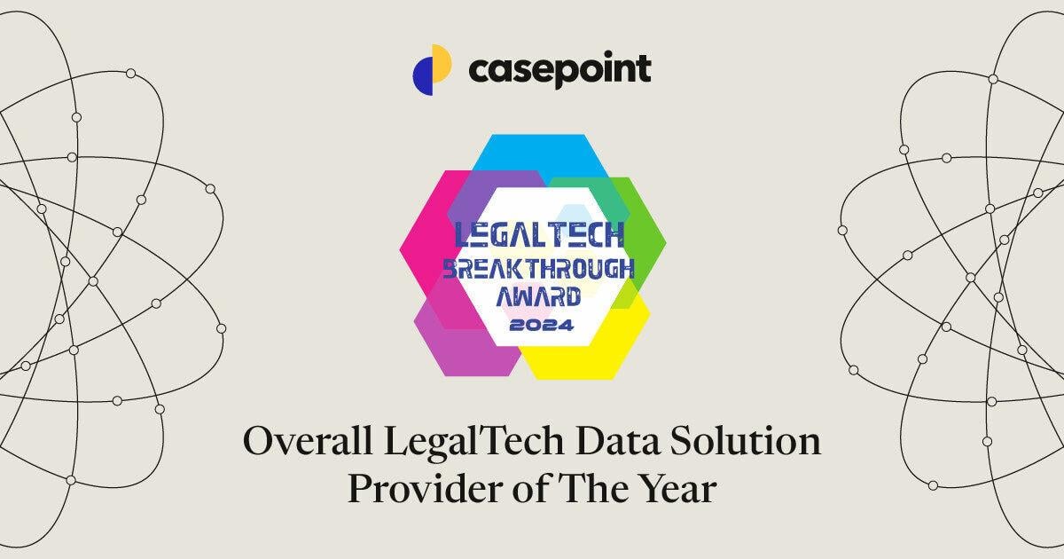 Casepoint Wins 2024 “Overall LegalTech Data Solution Provider of the Year” | PR Newswire [Video]