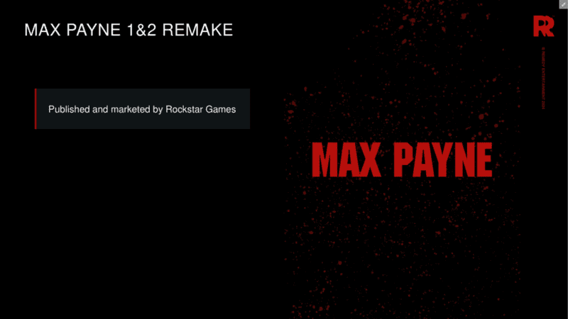 Rockstar Games Is Footing The Bill For Max Payne 1&2 Remake’s Development and Marketing [Video]