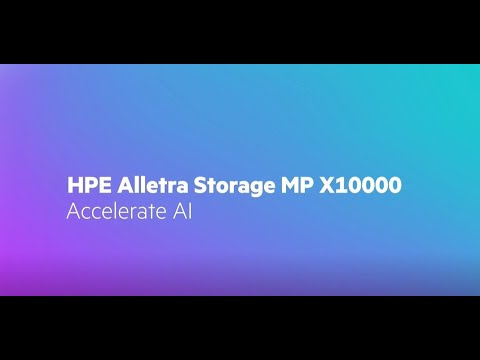 HPE Alletra Storage MP X10000 Accelerates AI [Video]