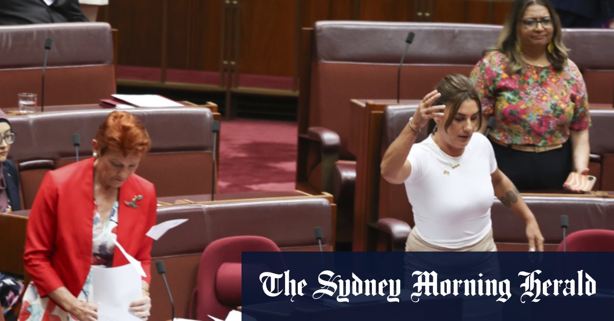 Fatima Payman, Pauline Hanson and Lidia Thorpe in Senate furore [Video]