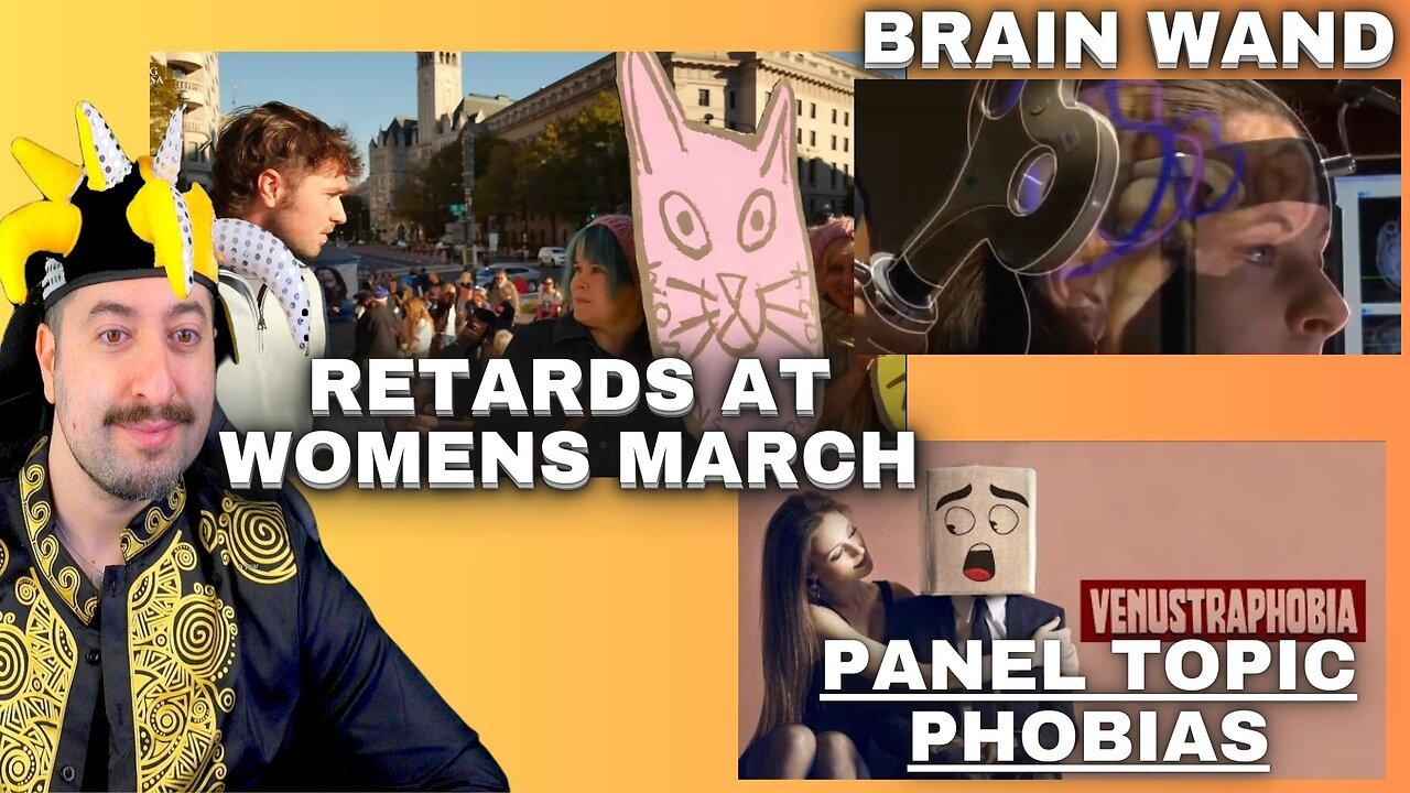 Retards At Womens March / Brain Wand Hijack/ [Video]