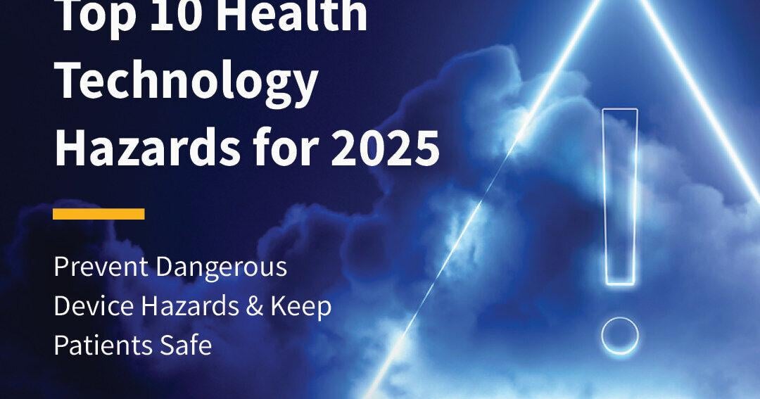 Artificial intelligence tops 2025 health technology hazards list | PR Newswire [Video]