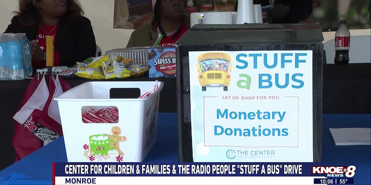 The Radio People, Center for Children and Families host Stuff-A-Bus toy drive [Video]