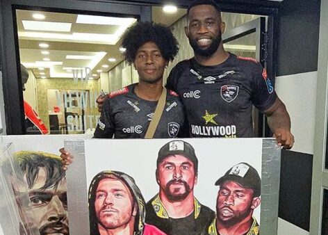 Lipstick Artist Ricollin Mingled With the Springboks After Artworks Gain Viral Praise! [Video]