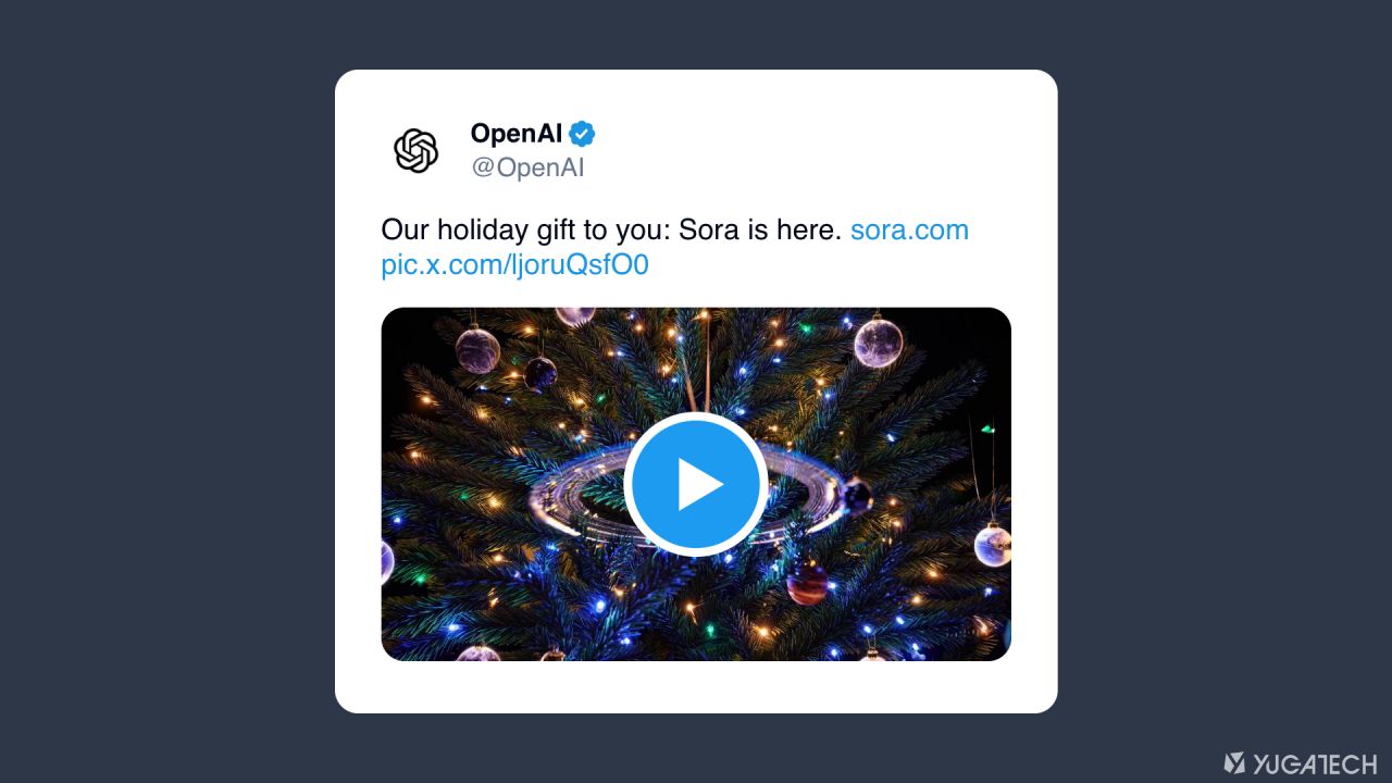 OpenAI officially releases text-to-video model Sora  YugaTech