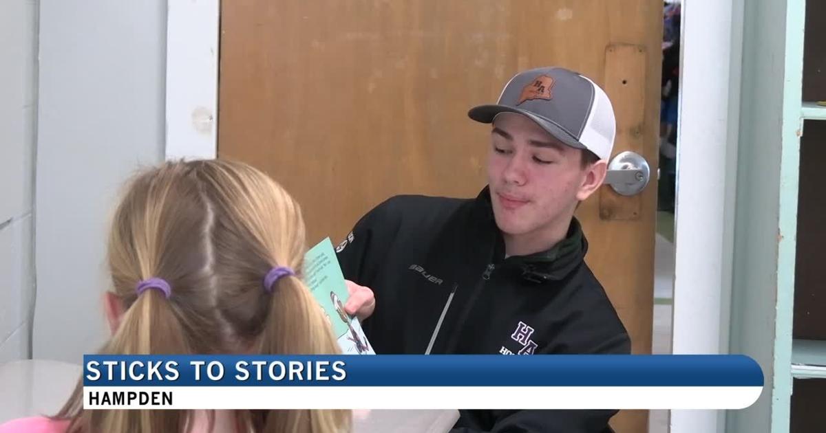 Hampden Academy Hockey Players Swap Sticks for Storybooks | News [Video]