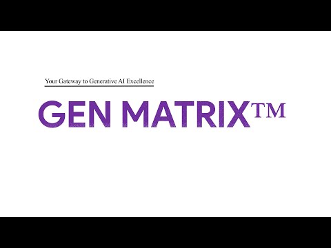 GEN MATRIX™ 2024 | Redefining Generative AI Innovation & Leadership [Video]