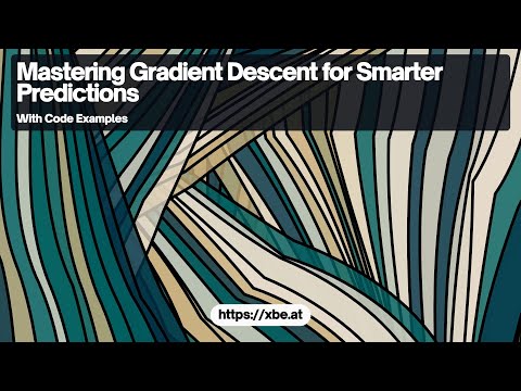 Gradient Descent for Smarter Predictions: Primer onOptimizing Machine Learning Algorithms [Video]