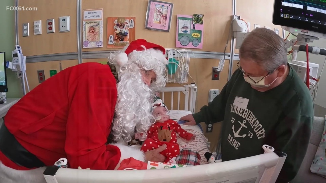 Retired pediatrician continues NICU tradition of spreading cheer as Santa [Video]