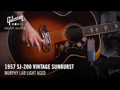 NEW Gibson Custom Shop Murphy Lab 1957 SJ-200 Vintage Sunburst, Light Aged [Video]