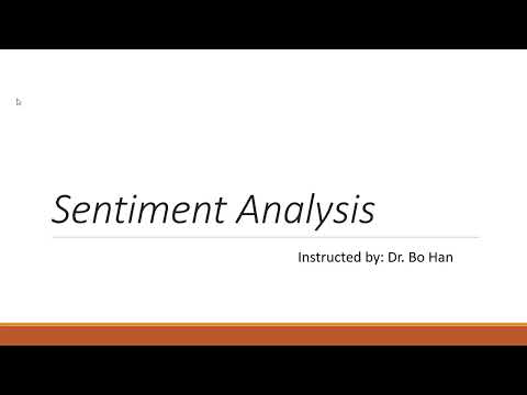 Sentiment Analysis [Video]