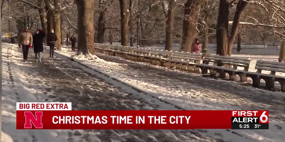 Husker football spending Christmas time in the Big Apple [Video]