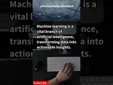 Machine learning algorithms @FAMEWORLDEDUCATIONALHUB [Video]