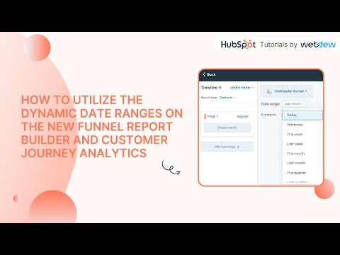 How to utilize the dynamic date ranges on the new funnel report builder [Video]