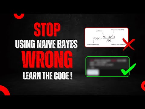 Learn NAIVE BAYES ALGORITHM with CODE | Step-by-Step Guide | Machine Learning Projects [Video]