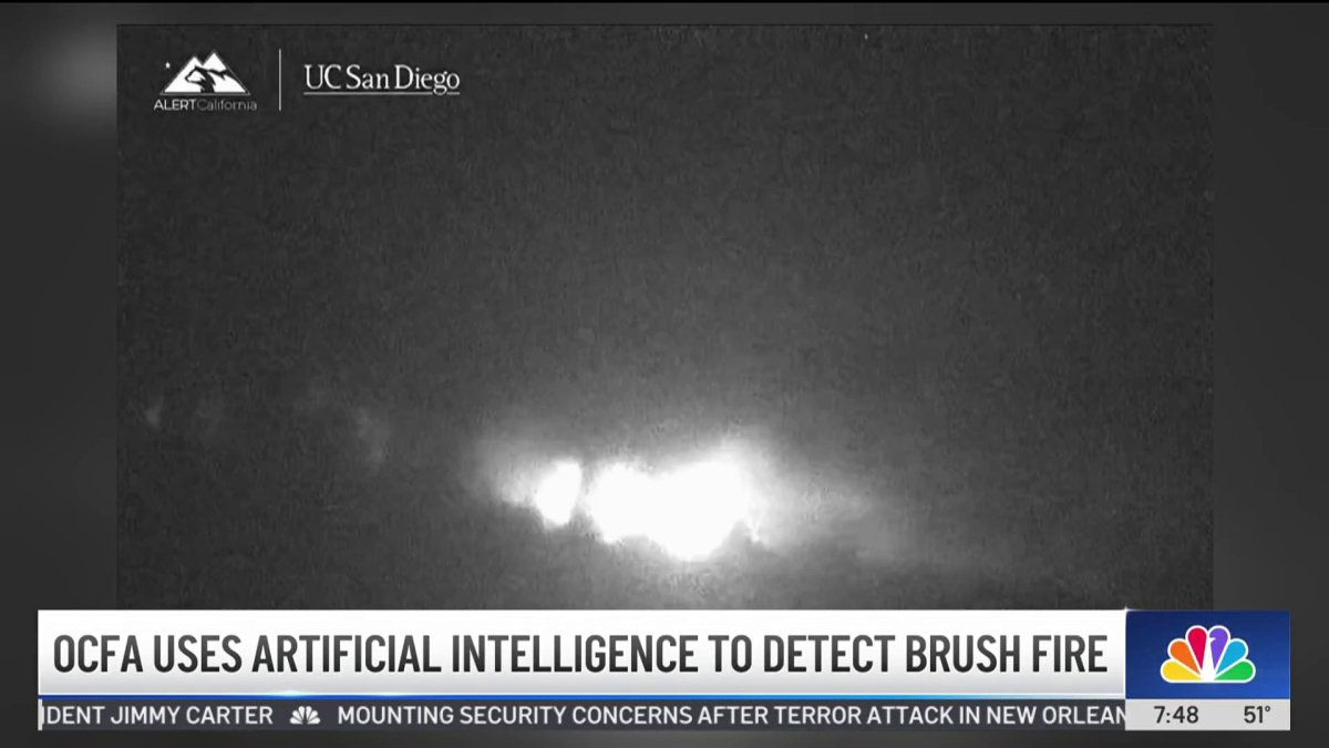 OCFA uses AI to detect brush fire  NBC Los Angeles [Video]