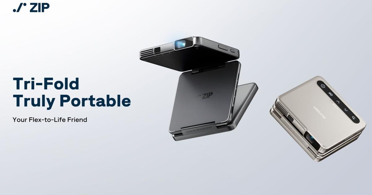 Aurzen Announces World’s First Tri-Fold Truly Portable Projector ZIP at CES 2025 | PR Newswire [Video]