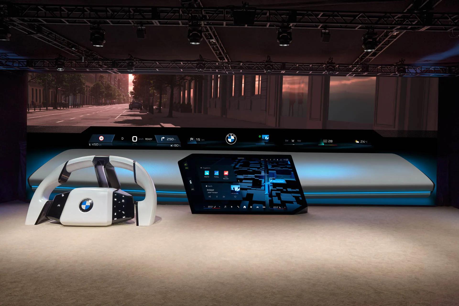 Next-gen BMW iDrive debuts pillar-to-pillar projection [Video]