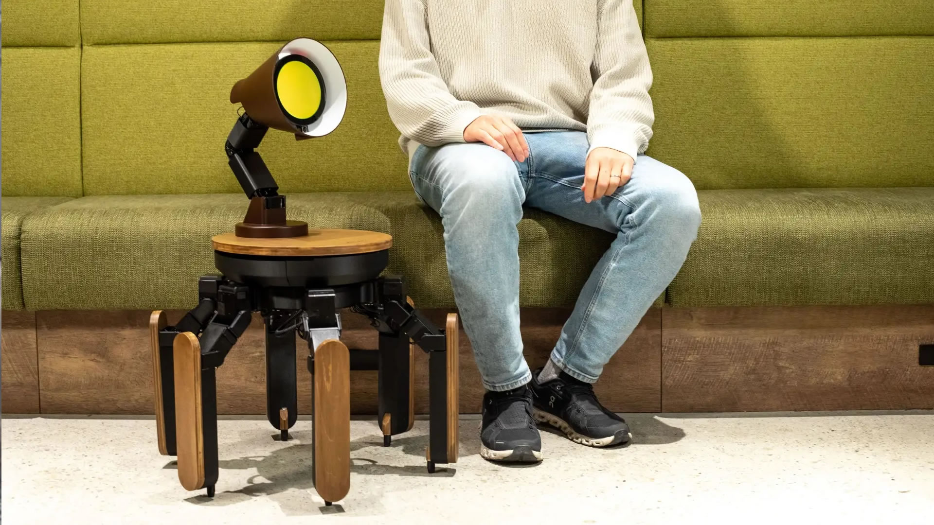 The walking, talking robot table that steals the spotlight [Video]