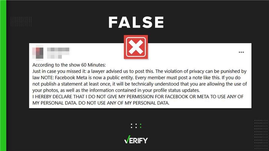 Facebook post wont stop Meta from using your photos, data [Video]