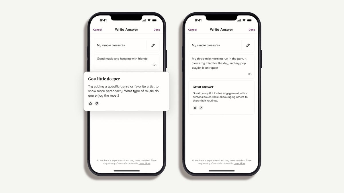 Hinge launches AI-driven Prompt Feedback to help users write better profiles [Video]