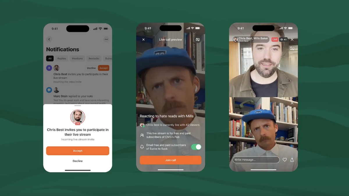 Substack publishers can livestream now [Video]