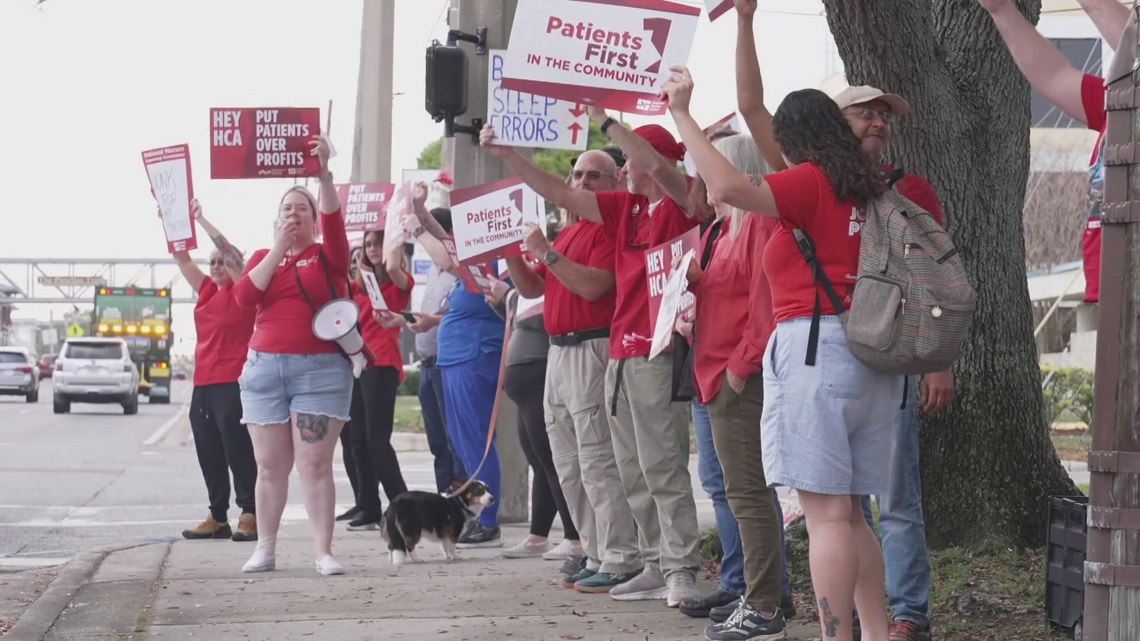 Nurses across Tampa Bay are demanding safer staffing levels and protections against AI in healthcare [Video]