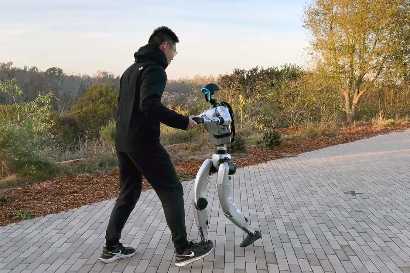 Humanoid robot learns to waltz by mirroring people