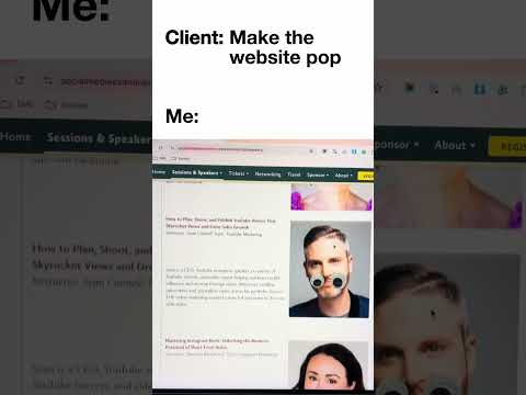 ‘Make the website pop.’ Me: Adds googly eyes to EVERYTHING 🥸 [Video]